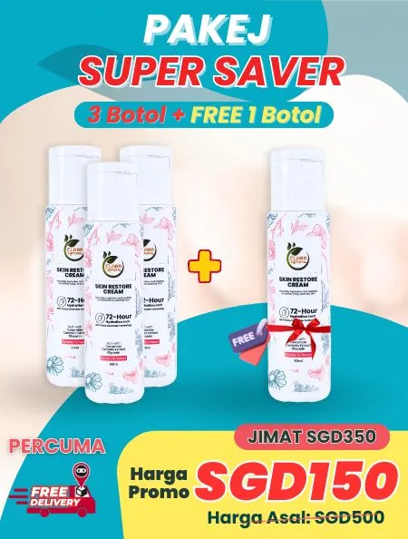 Skin Restore Cream 4 Botol Pakej Super Saver